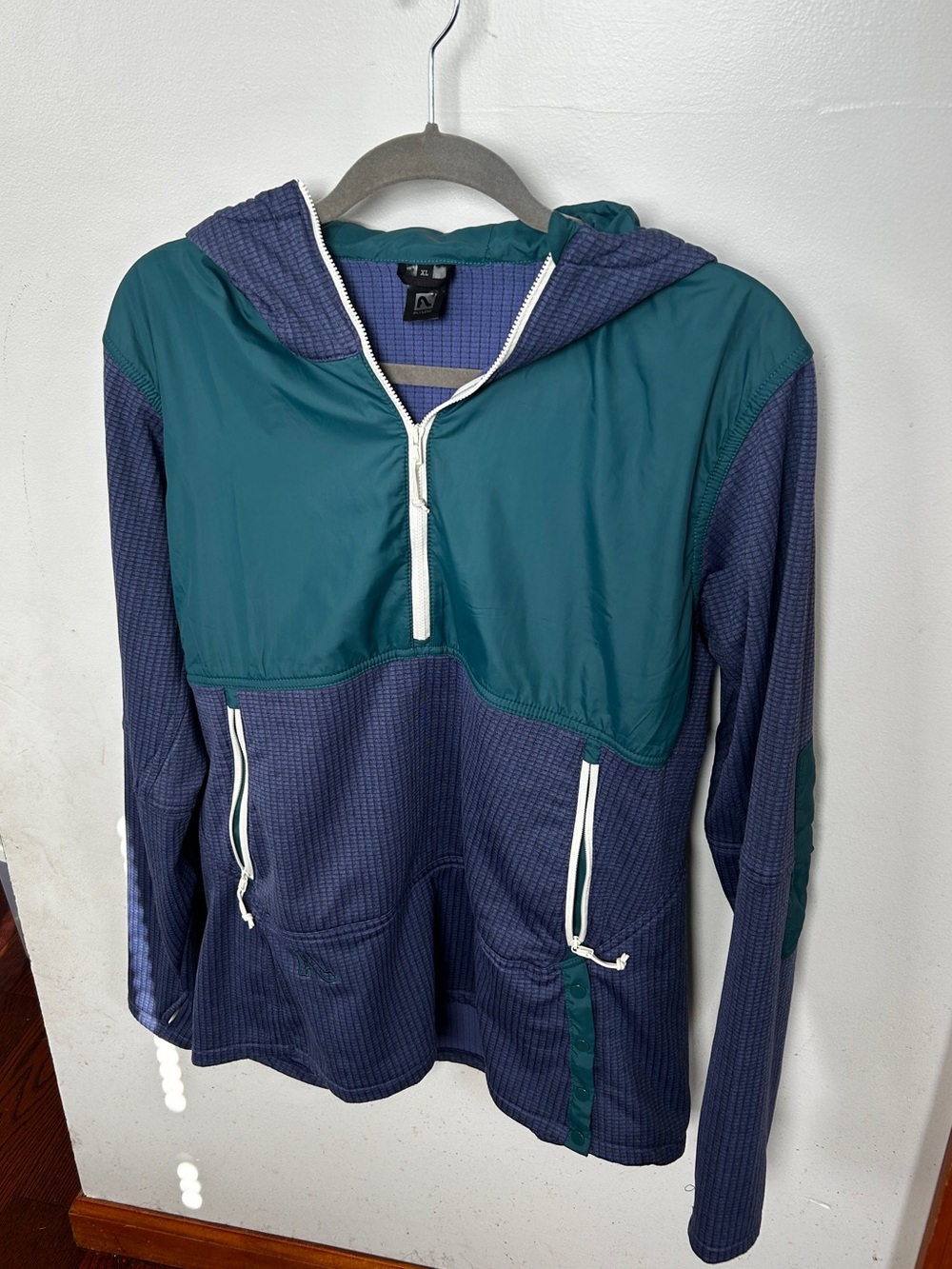 Flylow Women’s Daryl Hoody – 1/2 Zip Two Tone Waffle – XL